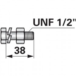 skrutka M12x38 UNF