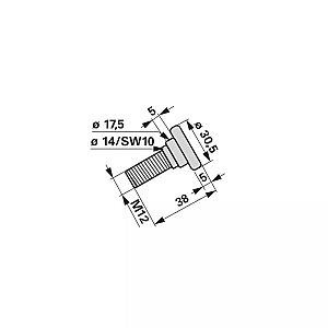 skrutka držiaka noža M12x32