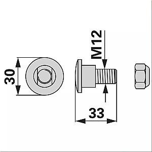 skrutka noža KUHN M12