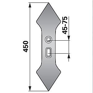 Dláto obojstranné 450mm